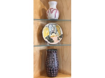 (3) PIECE ART POTTERY LOT