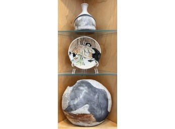 (3) PIECE ART POTTERY LOT