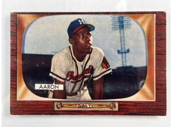 1955 BOWMAN #179 HANK AARON
