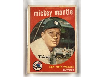1959 TOPPS #10 MICKEY MANTLE