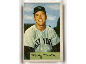 1954 BOWMAN #65 MICKEY MANTLE