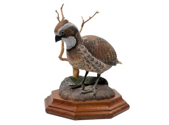 BART KING CARVED & PAINTED BOBWHITE