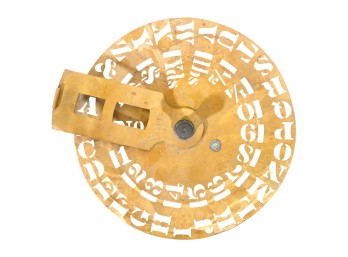 ALLEN BROS BRASS STENCIL WHEEL