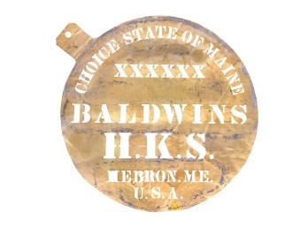 BALDWIN HKS CHOICE STATE OF MAINE BRASS STENCIL
