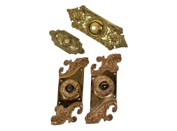 (4) VICTORIAN BRASS & BRONZE DOORBELLS