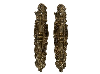 PAIR of VICTORIAN BRONZE DOOR PULLS