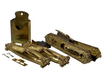 (2) SARGENT & CO VICTORIAN BRASS MORTISE LOCK SETS