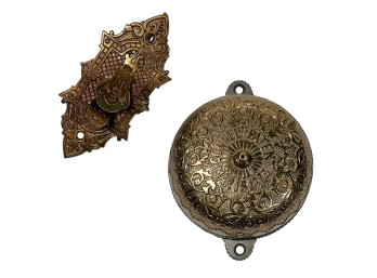 CONNELLS PATENT 1873 VICTORIAN BRASS DOORBELL