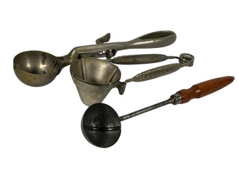 (3) UNIQUE EARLY (20th c) ICE CREAM SCOOPS