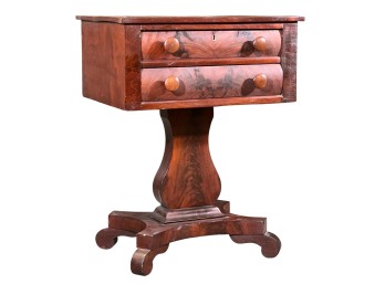 AMERICAN CLASSICAL FLAME MAHOGANY (2) DRAWER STAND
