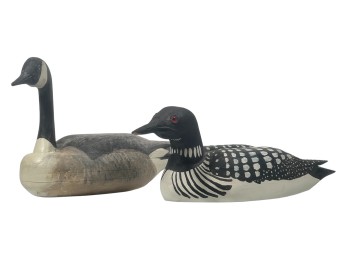 STAN & JEANNIE MARVEL CARVED & PAINTED GOOSE