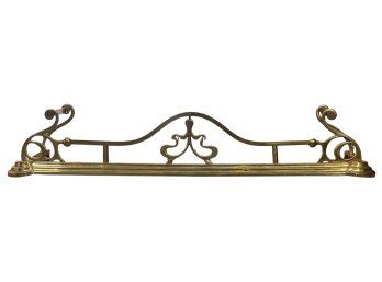 ART NOUVEAU BRASS FIRE FENDER
