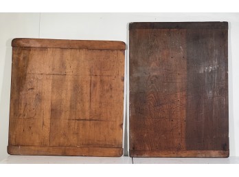 Two (19th c) PINE BREADBOARDS