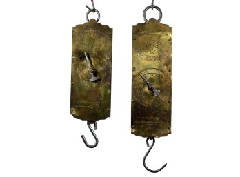 LANDERS BRASS & IRON (30) & (60) LB SPRING SCALES