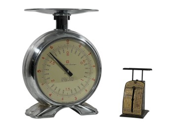 BENGT EK MID CENTURY CLOCK & SCALE COMBO