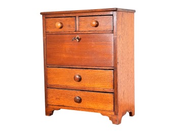 MINIATURE (19th c) SHAKER STYLE DESK