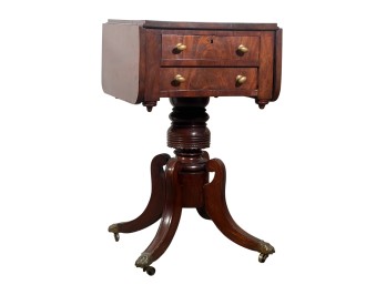 AMERICAN CLASSICAL FLAME MAHOGANY (2) DRAWER STAND