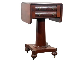 AMERICAN CLASSICAL FLAME MAHOGANY (2) DRAWER STAND