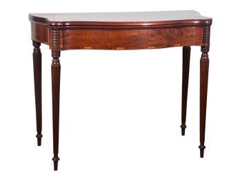 SHERATON MAHOGANY CARD TABLE