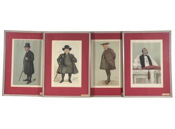 (4) VANITY FAIR/SPY MEN OF THE DAY CARICATURES