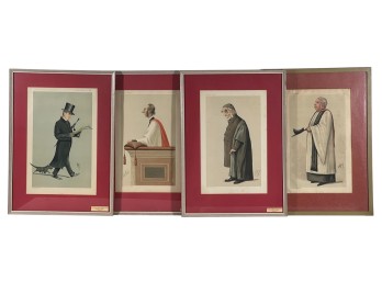 (4) VANITY FAIR MEN OF THE DAY CARICATURES