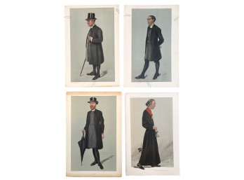 (4) VANITY FAIR/SPY MEN OF THE DAY CARICATURES