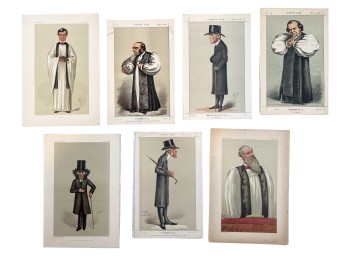 (7) VANITY FAIR/APE MEN OF THE DAY CARICATURES
