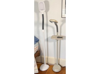 (2) VERILUX ADJUSTABLE FLOOR LAMPS
