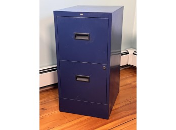 HON (2) DRAWER FILING CABINET IN BLUE