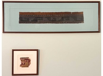 (2) WARI EMPIRE (c. 700-900 AD) CLOTH FRAGMENTS