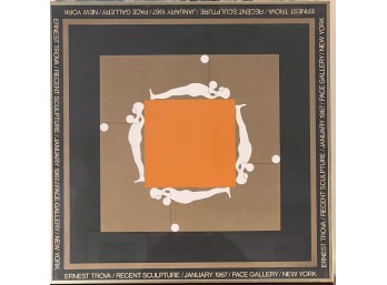 ERNEST TROVA 'FALLING MAN' EXHIBITION POSTER