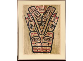 TLINGIT ART DESIGN PENCIL SIGNED PRINT