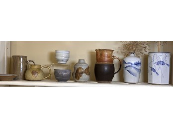 COLLECTION OF SIGNED ART POTTERY