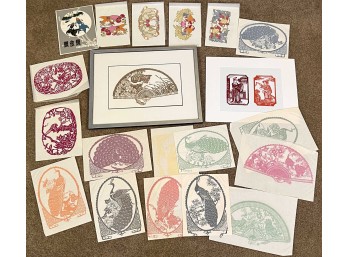 COLLECTION OF VINTAGE PAPERCUT ARTWORK