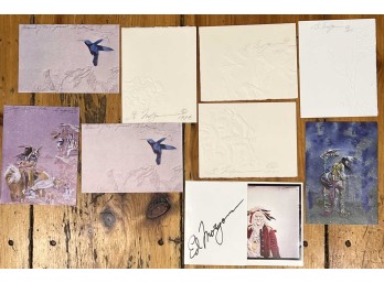 GROUPING of  ED MORGAN GREETING CARDS