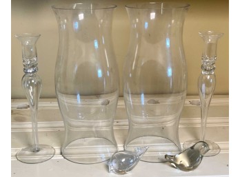 (6) PC DECORATIVE GLASS LOT