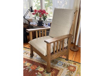 ARTS and CRAFTS OAK MORRIS CHAIR