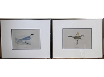 (2) HAND COLORED BIRD ENGRAVINGS