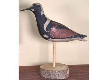C.M. NELSON CARVED and PAINTED RUDDY TURNSTONE