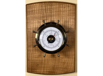 AIR GUIDE SHIPS WHEEL BAROMETER