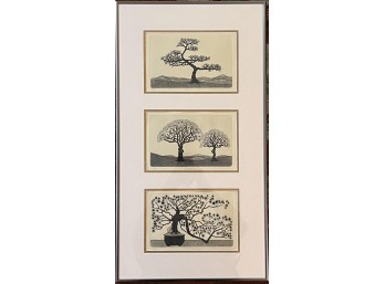 LEO DONAHUE '3 TREES HAND PULLED ETCHINGS'
