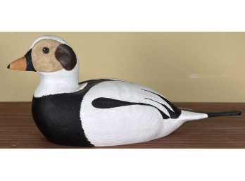 C.M. NELSON CARVED & PAINTED OLDSQUAW DECOY