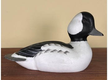 R.L. & C.M. NELSON CARVED & PAINTED BUFFLEHEAD