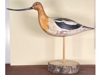 R.L. & C.M. NELSON CARVED & PAINTED AVOCET