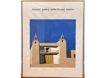 MUNSON GALLERY, SANTA FE NEW MEXICO LITHOGRAPH POS