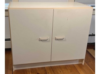 (2) CONTEMPORARY CABINETS, BOOKSHELVES, ETC