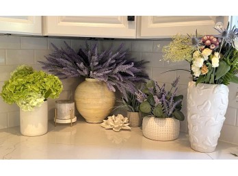 (7) CONTEMPORARY DECORATIVE ITEMS