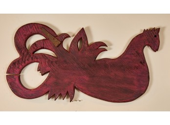 DECORATIVE WALL HANGING of a STYLIZED SERPANT