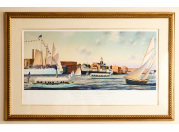 CHRISTOPHER JAMES WARD TREATY of PORTSMOUTH PRINT