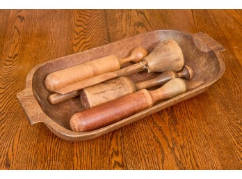 TREENWARE TRENCHER, MASHERS, PESTLES & PADDLE